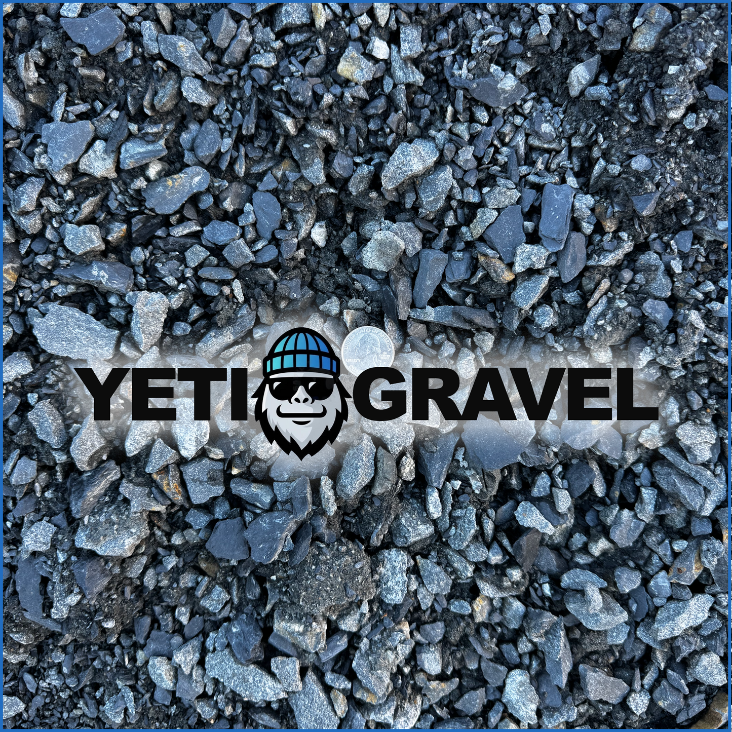 Blue Granite Rock 1" to Minus